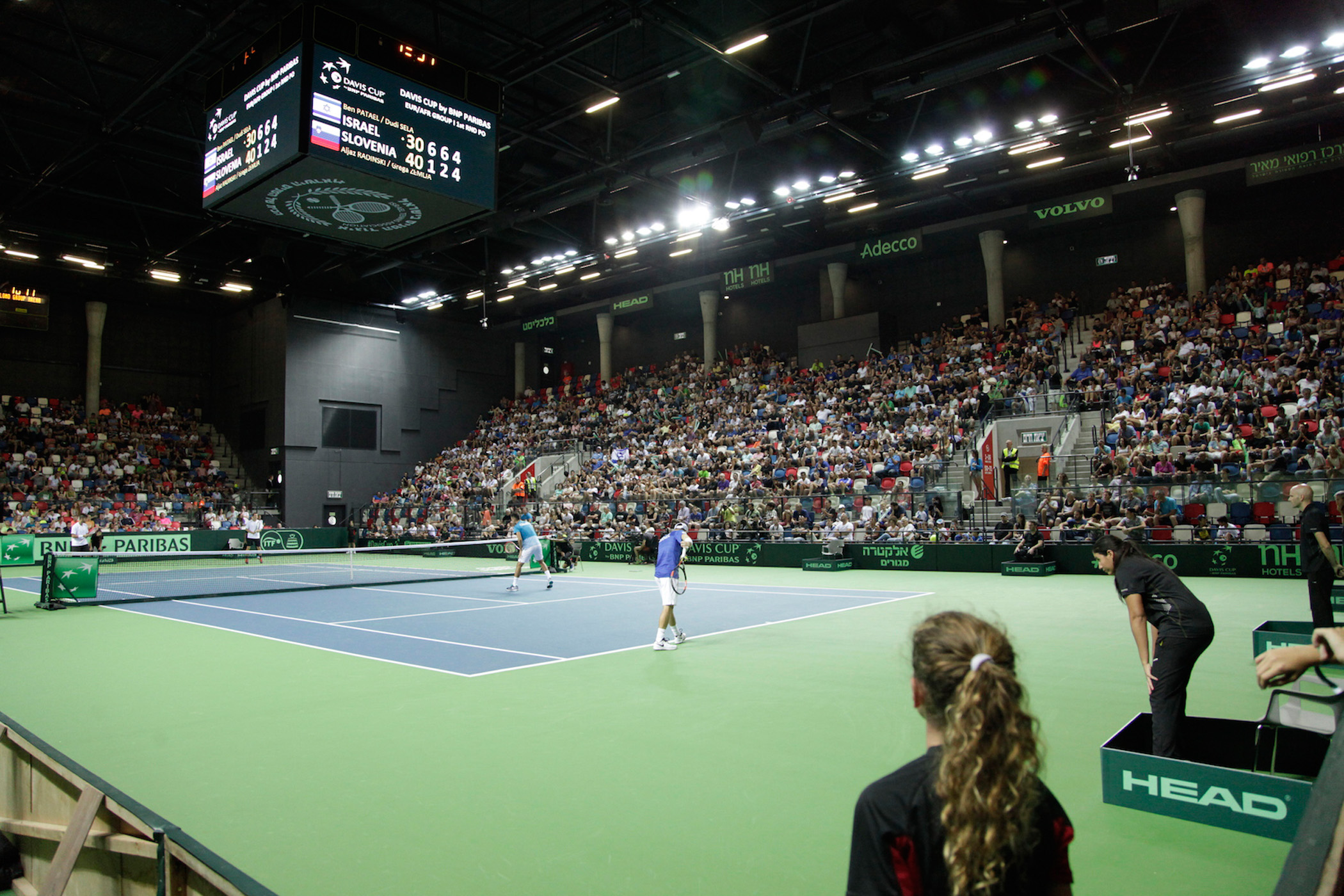 Davis Cup competition in Tel Aviv   Courtesy of the Israel Tennis Federation